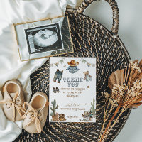 Western Rustic Boho Kleine Cowboy Babydusche