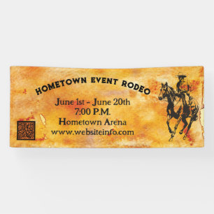 Western Rustic Cowboy Banner