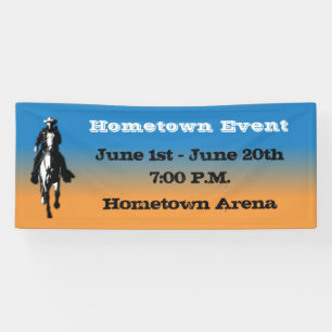 Western Rustic Cowboy Banner