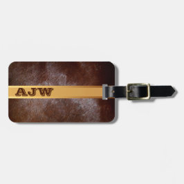 Western Rustic Monogram Travel Luggage Tags 3 Gepäckanhänger
