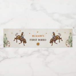 Western Rustikale Geburtstagsparty Wasserflasche Wasserflaschenetikett