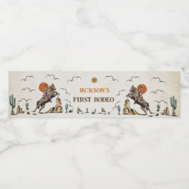 Western Rustikale Geburtstagsparty Wasserflasche Wasserflaschenetikett