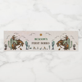 Western Rustikale Geburtstagsparty Wasserflasche Wasserflaschenetikett