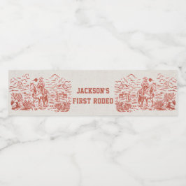 Western Rustikale Geburtstagsparty Wasserflasche Wasserflaschenetikett