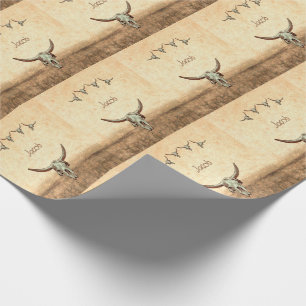 Western Rustikales Muster Geschenkpapier