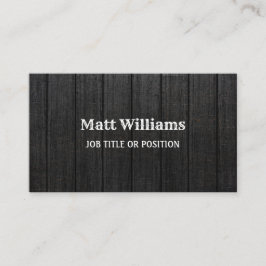 Western Rustikales Schwarzholzkörnchen Visitenkarte