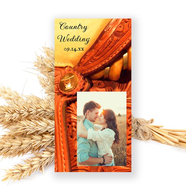 Western Saddle Country Hochzeit Save the Date (Von Creator hochgeladen)