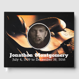 Western Saddle & Cowboy's Gebet-Gedenkmal Gästebuch