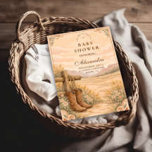 Western Saddle Desert Baby Shower