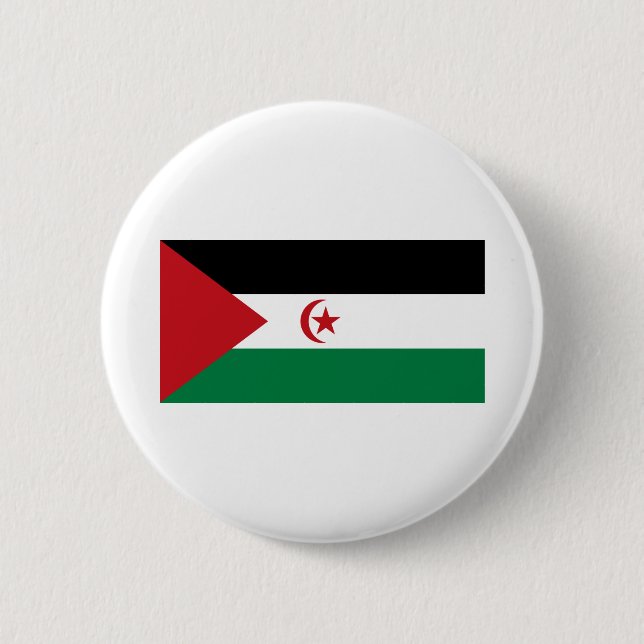 Western Sahara Flag Button (Vorderseite)