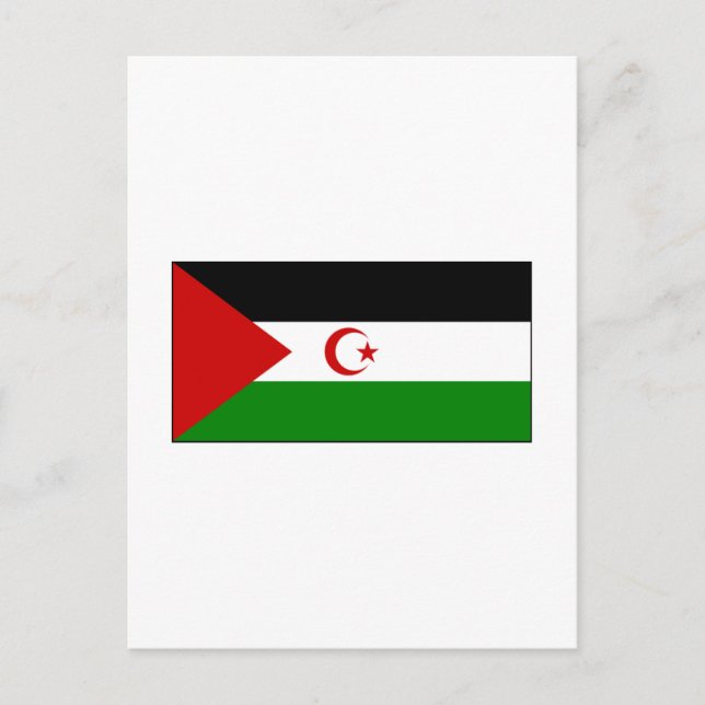 Western Sahara FLAG International Postkarte (Vorderseite)