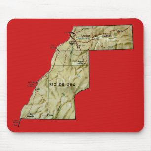 Western Sahara Map Mousepad