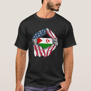 Western Saharan American Blood Inside Me Country T-Shirt