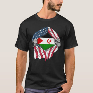 Western Saharan American Blood Inside Me Country T-Shirt