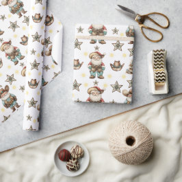 Western Santa Geschenkpapier