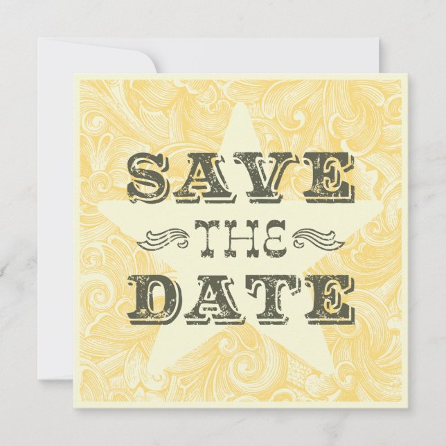 Western Save the Date (zweiseitig) (Vorderseite)