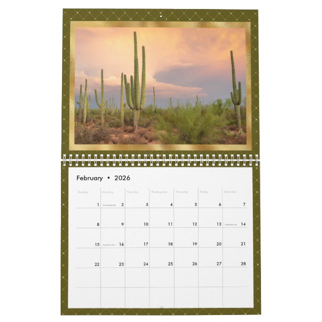 Western Scenes Gold Kalender (Feb 2026)