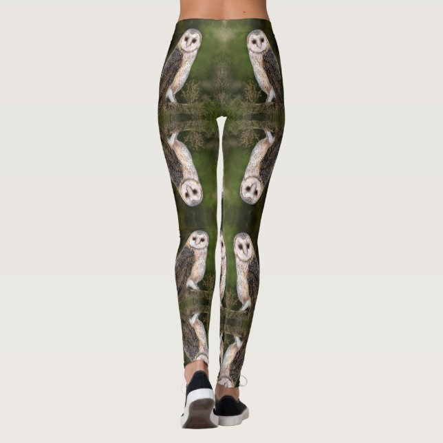 Western-Schälling - Wasserfarbenmalerei - Leggings (Rückseite)