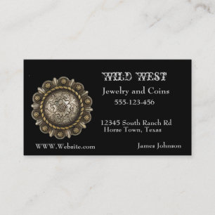 Western-Schmuck Concho Druck Visitenkarte