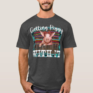 Western Serape Leopard Schweinefleisch Bauer Erhäl T-Shirt