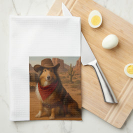 Western Sheltie Geschirrtuch