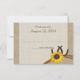 Western Sonnenblumen und Hufeisen Antwort