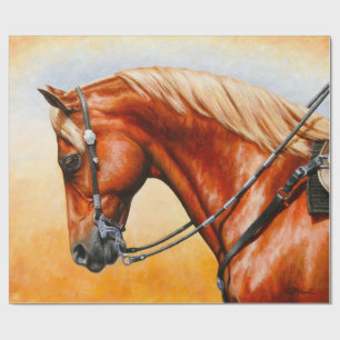 Western Sorrel Quarter Horse Geschenkpapier