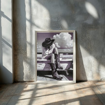 Western Soul - Cowgirl Poster drucken
