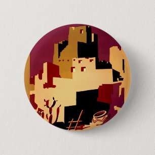 Western Southwest Pueblo WPA National Button