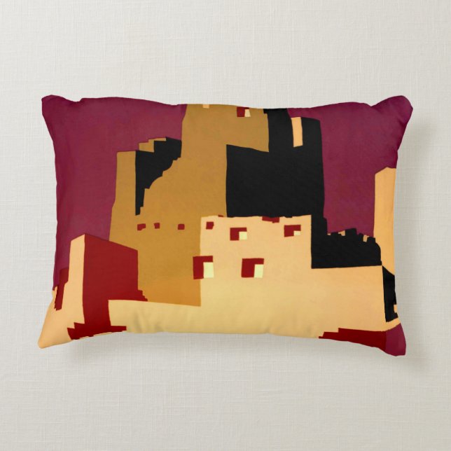 Western Southwest Pueblo WPA National Dekokissen (Rückseite)