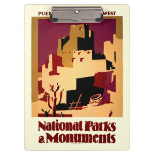 Western Southwest Pueblo WPA National Klemmbrett