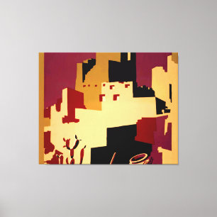 Western Southwest Pueblo WPA National Leinwanddruck