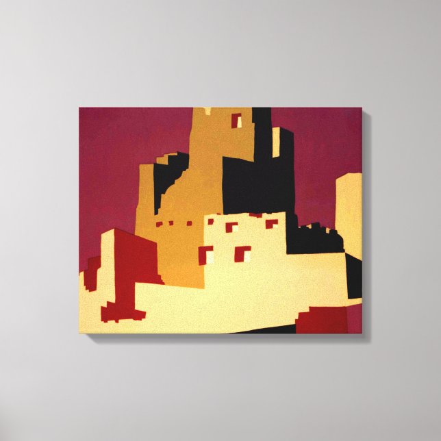 Western Southwest Pueblo WPA National Leinwanddruck (Vorderseite)