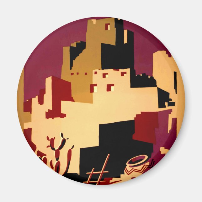 Western Southwest Pueblo WPA National Magnet (Vorne)