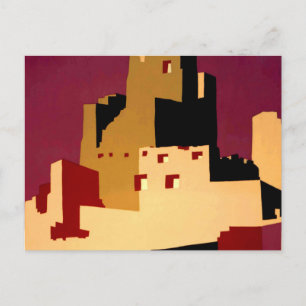 Western Southwest Pueblo WPA National Postkarte