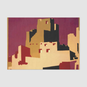 Western Southwest Pueblo WPA National Seidenpapier