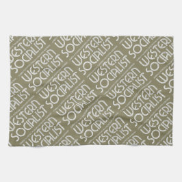Western sozialistisches beige teatowel küchentuch