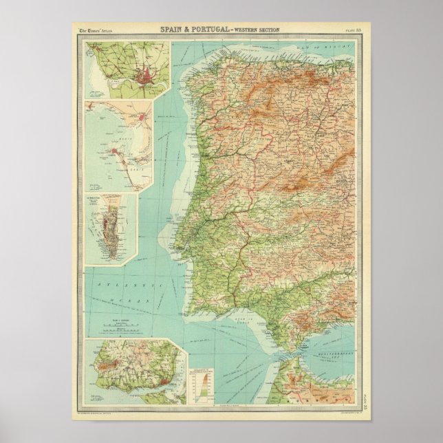 Western Spanien/Portugal Poster (Vorne)