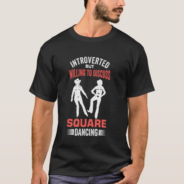 Western Square Tancing Design für einen Square Dan T-Shirt (Vorderseite)