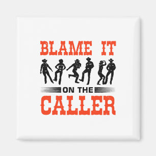 Western Square tanzt Design für einen Square Dance Magnet