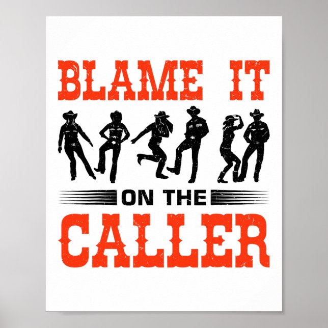 Western Square tanzt Design für einen Square Dance Poster (Vorne)