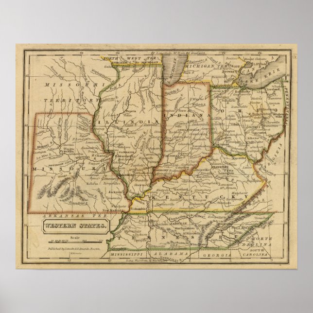 Western Staaten Poster (Vorne)