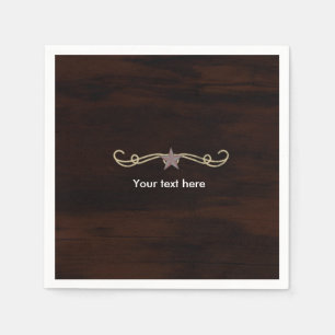 Western Star Country Party Abendessen Cocktail Nap Serviette