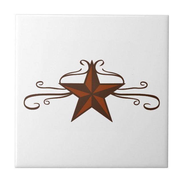 WESTERN STAR SCROLL FLIESE (Vorderseite)