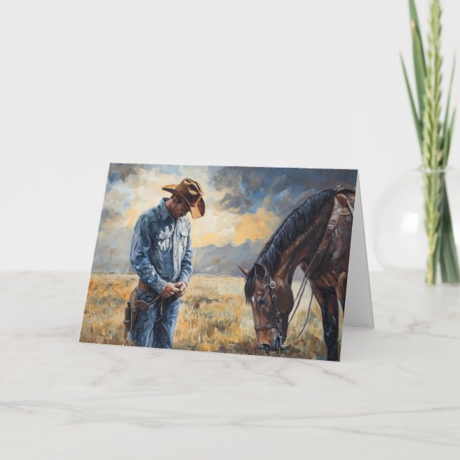 Western Stärke in der Unterstützung wie Cowboy Sti Karte (Vorderseite)