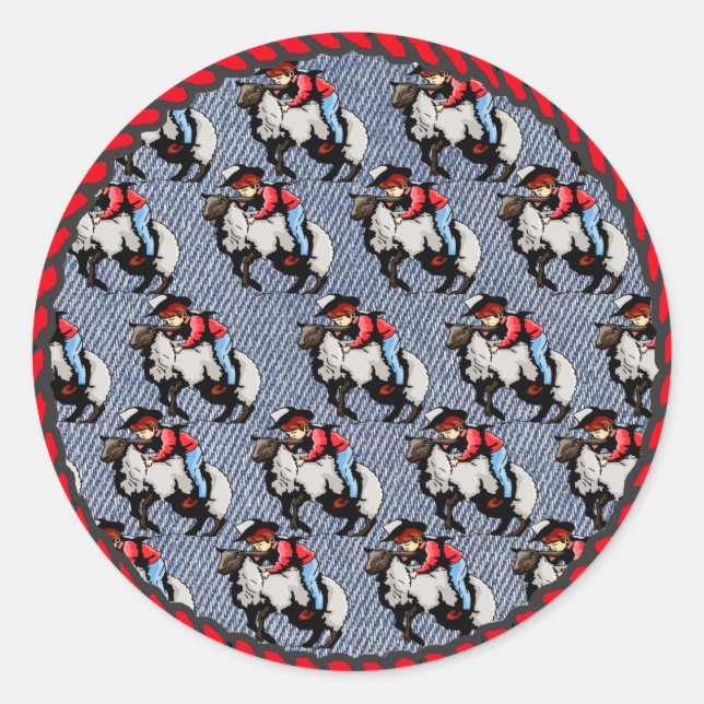 Western Stickers Rodeo Mutton Busting (Vorderseite)