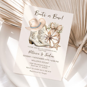 Western-Stiefel oder Buggeschlechtsdarstellung Einladung