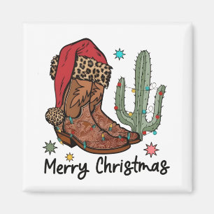 Western Stiefel Santa Frohe Weihnachten Stiefel Xm Magnet