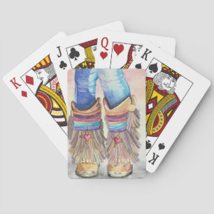 Western-Stiefel Spielkarten