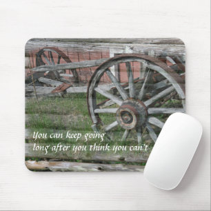 Western Stil rustikale Wagenrad-Maus Pad Mousepad